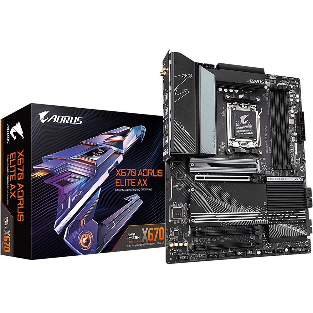 GIGABYTE X670 AORUS ELITE AX DDR5 (rev. 1.x) (ONLY BUILD) - X670